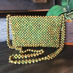 Vintage 70's Magid bohemian wooden Handbangs